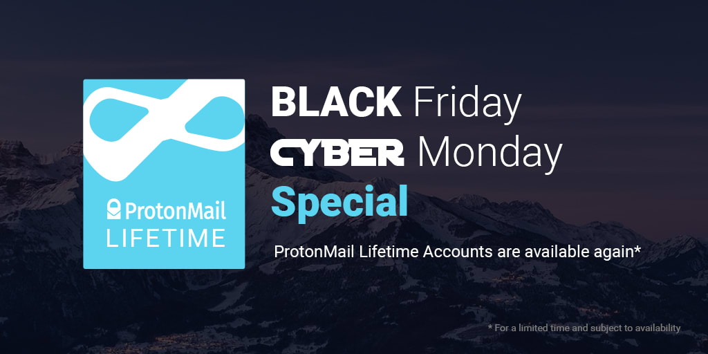 protonmail cyber monday