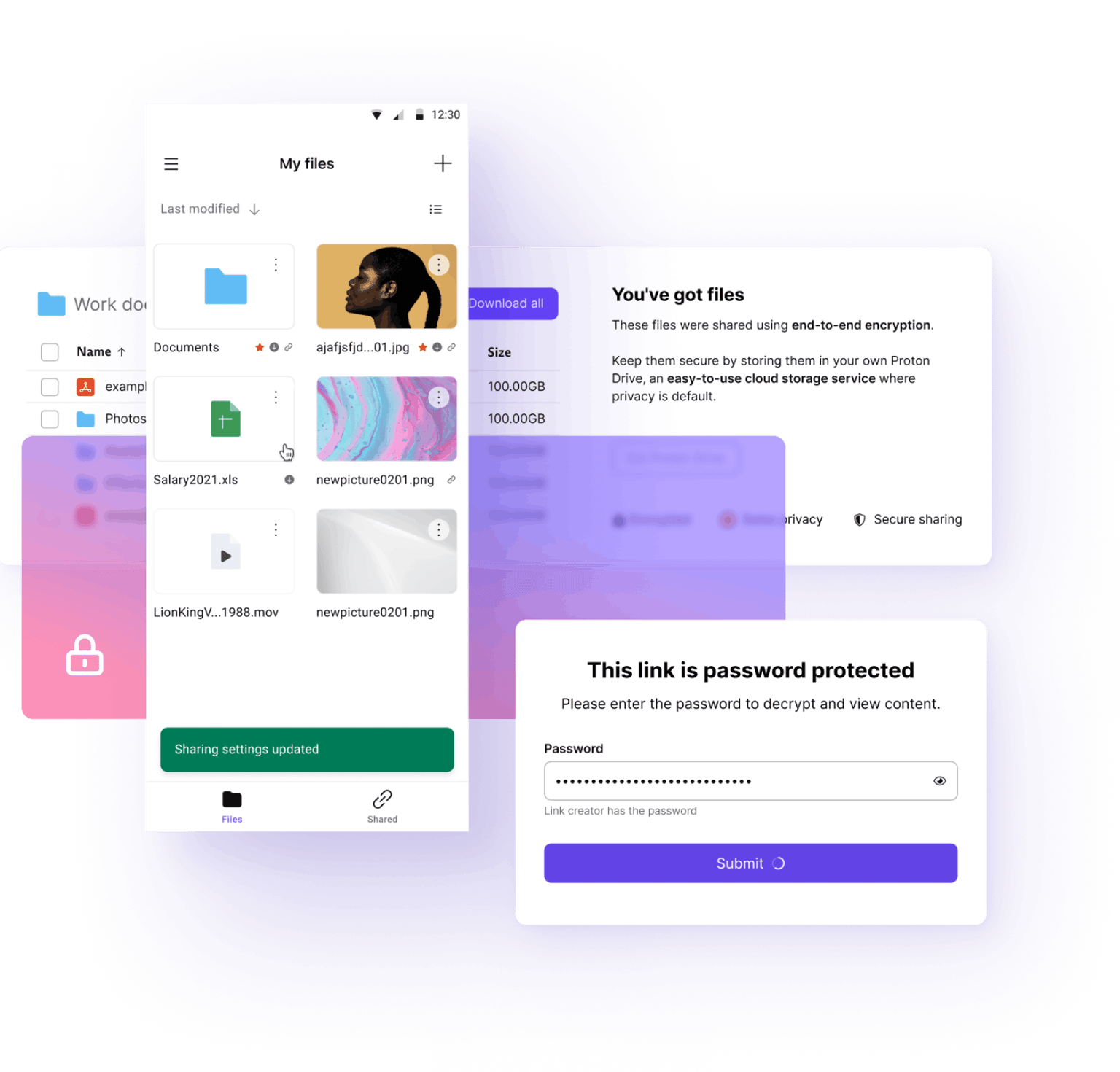 Password-protect your files with Proton Drive | Proton