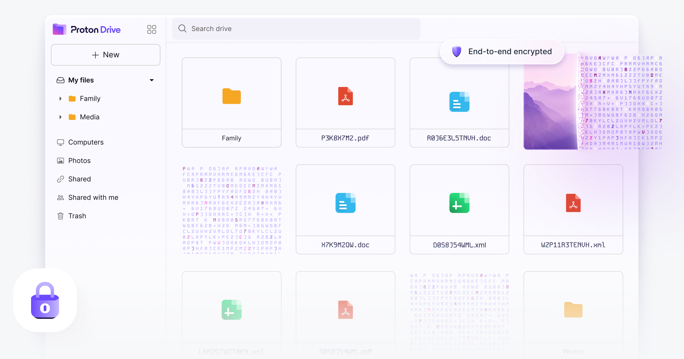 Proton Drive product screenshot