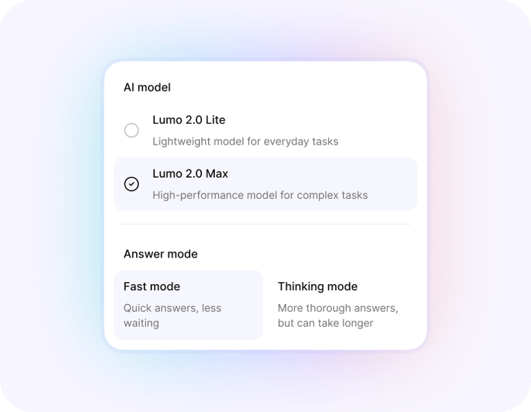 Lumo About Lumo, the privacy-first AI assistant | Proton