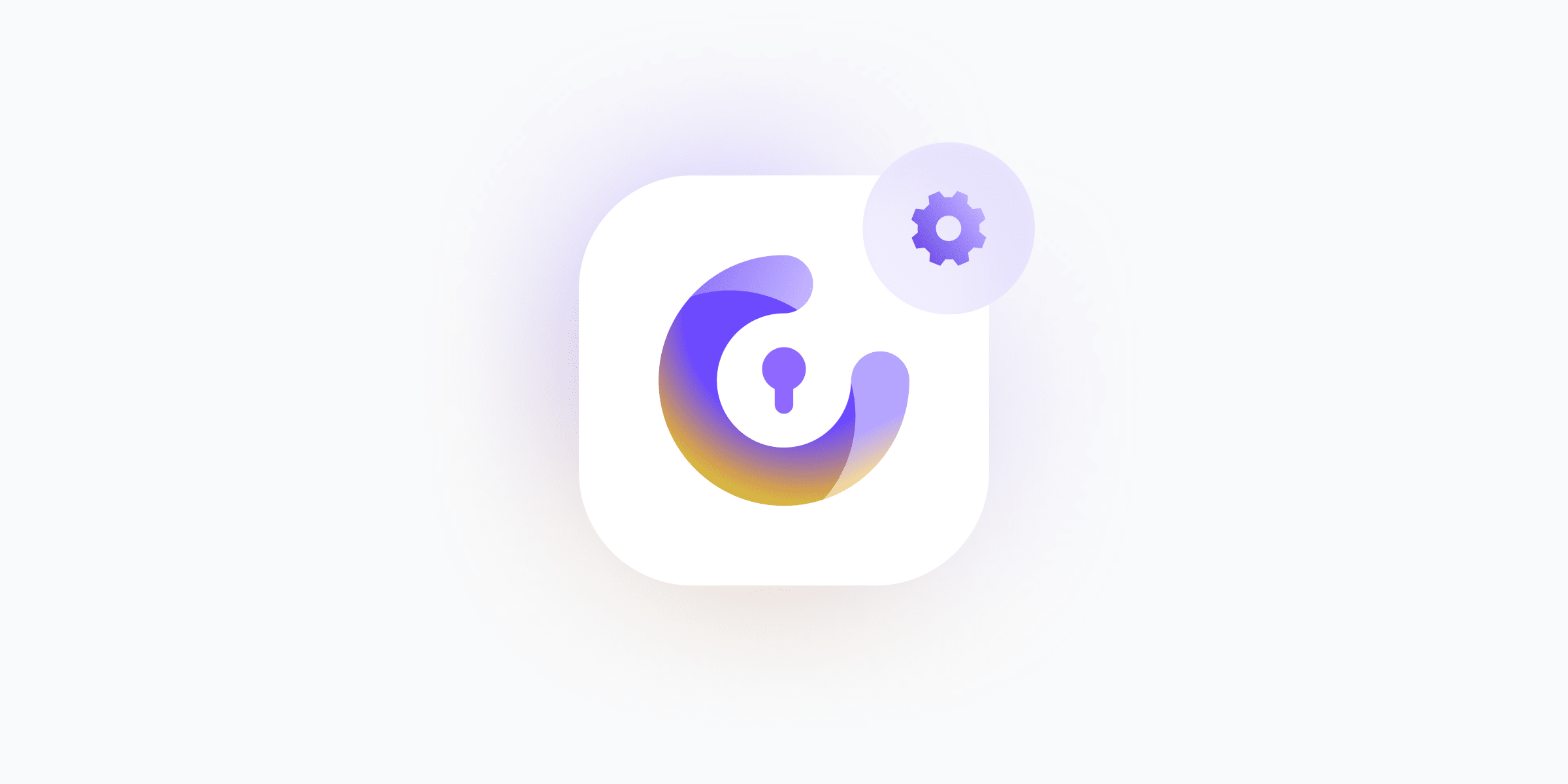 Proton Authenticator logo with a gear wheel