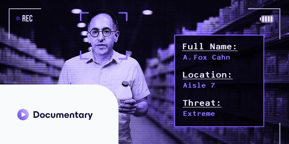 Albert Fox Cahn explaining surveillance in supermarkets