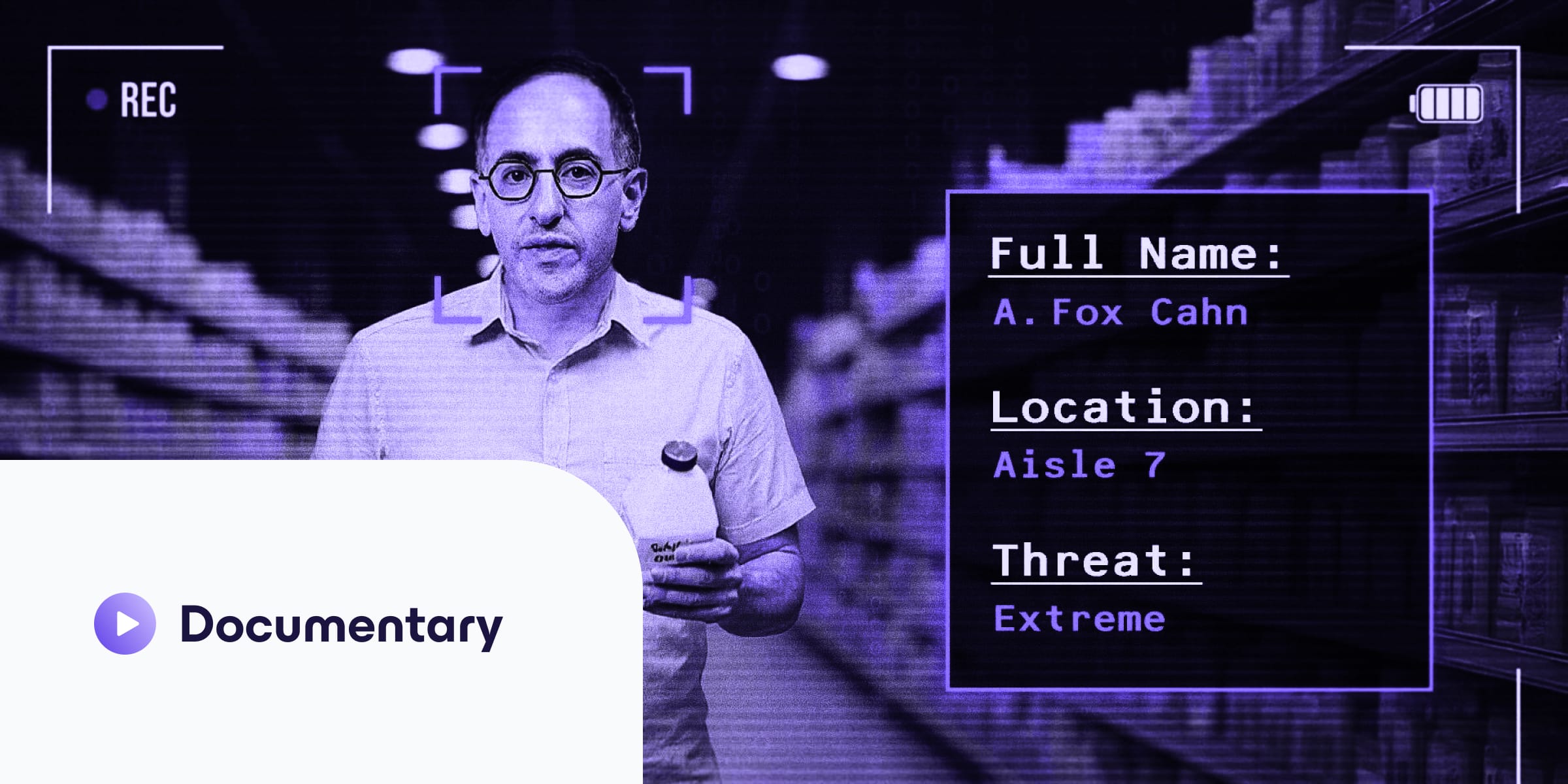 Albert Fox Cahn explaining surveillance in supermarkets