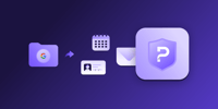 Folder with the Google logo representing files migrating to Proton Mail, Calendar and Contacts