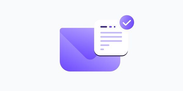 A letter, an envelope, and a checkmark, representing email etiquette