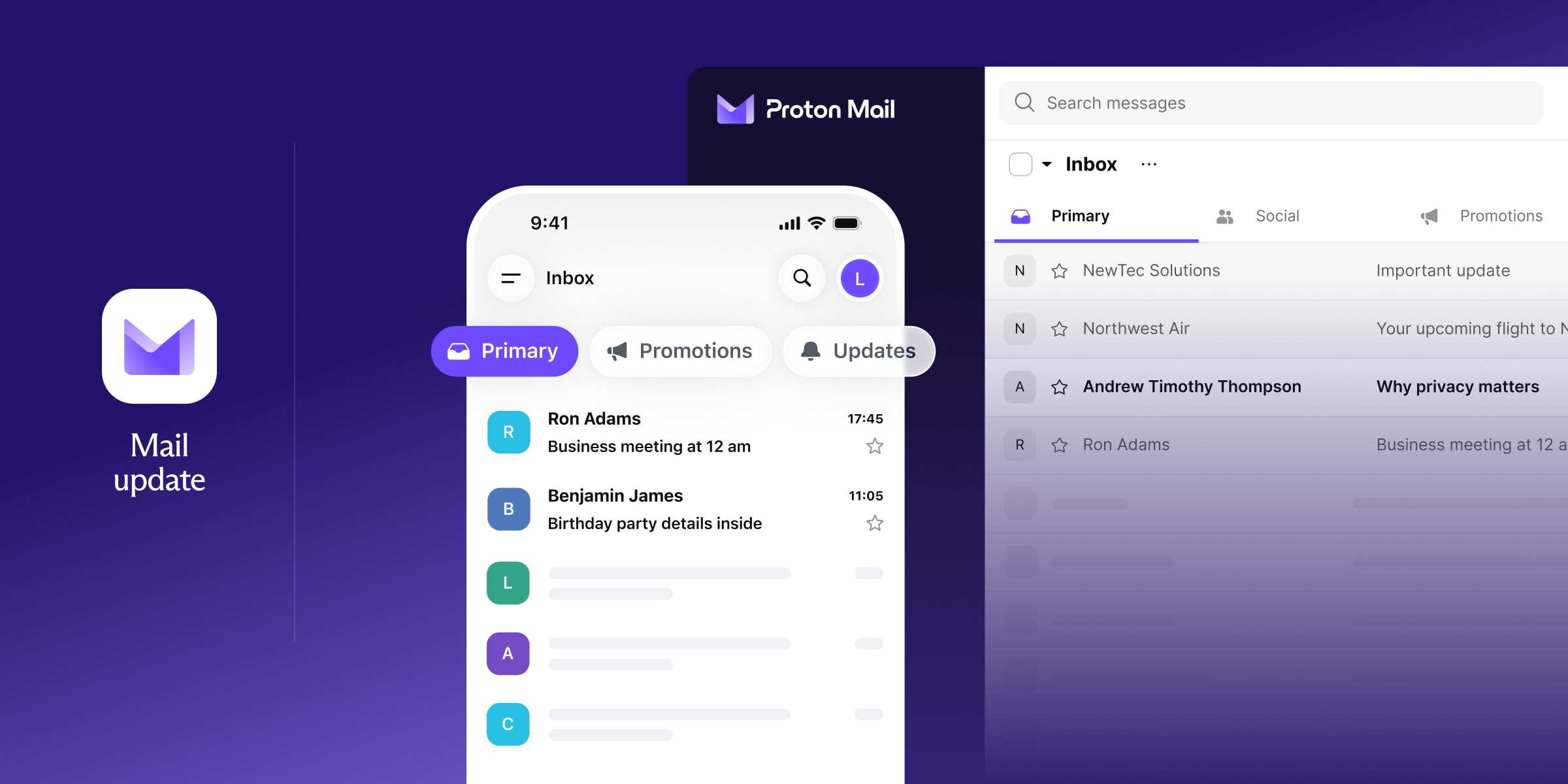 Proton Mail Categories