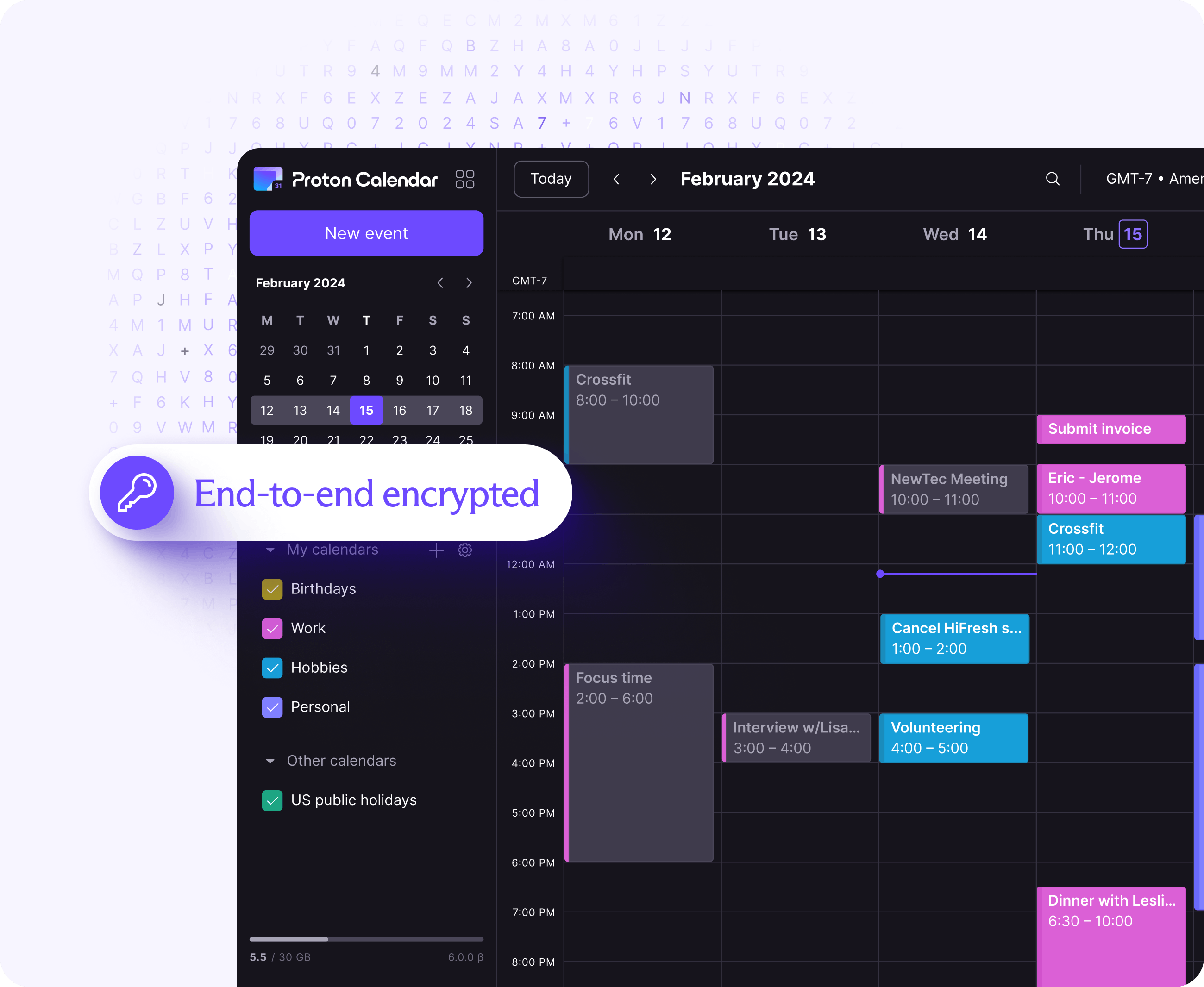 Organize your schedule privately with Proton Calendar | Proton