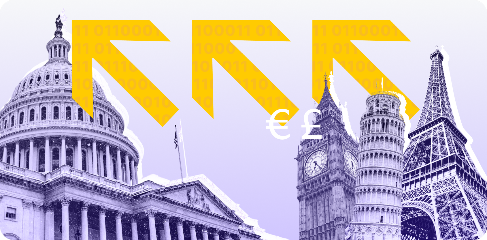 US Capitol faces Big Ben, Leaning Tower of Pisa, and Eiffel Tower.